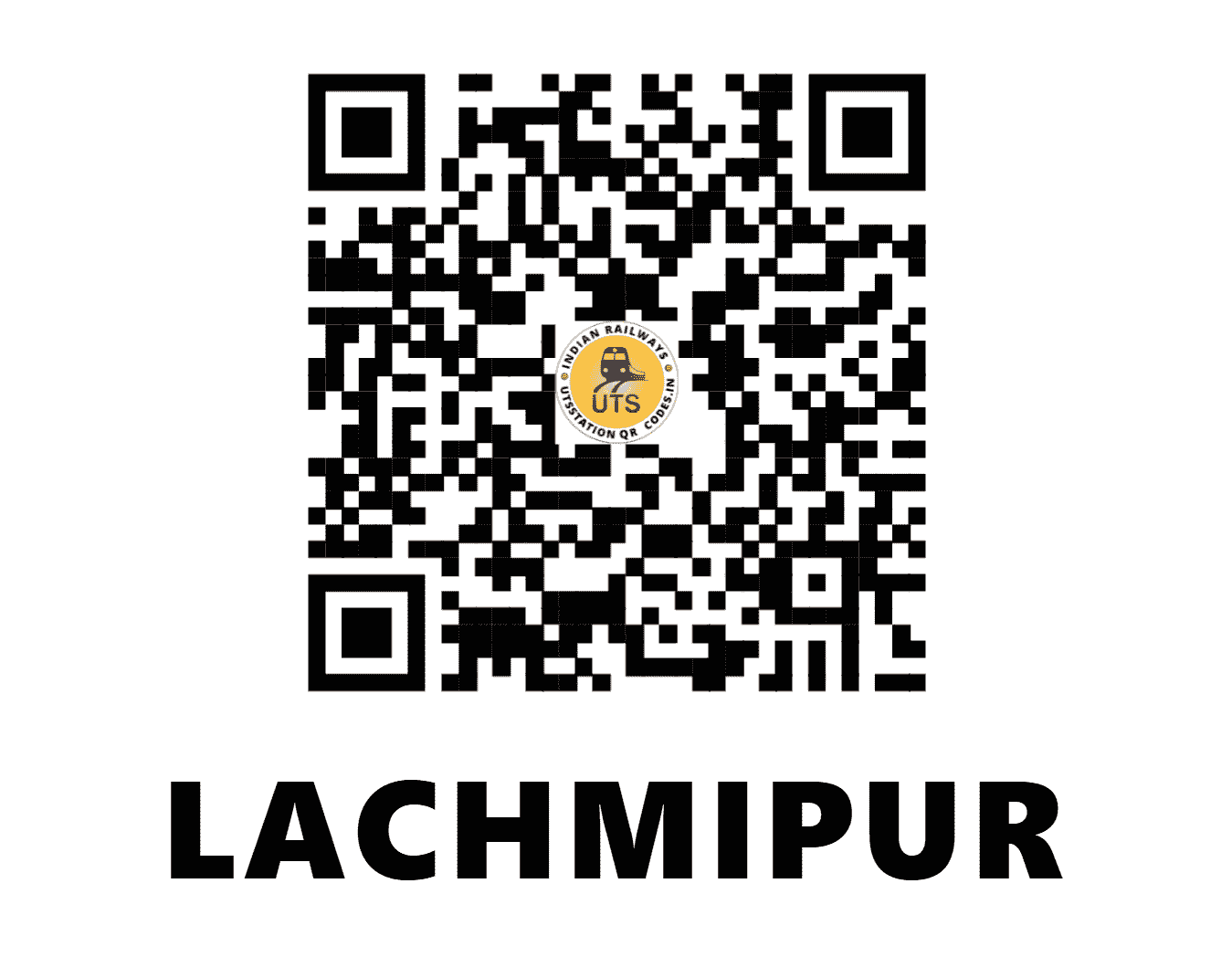 UTS QR Code for LACHMIPUR - LIR - NE (UTTAR PRADESH)